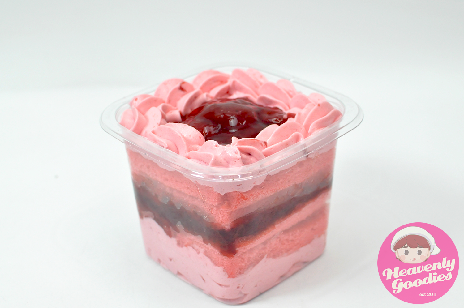 Strawberry Cube Cake